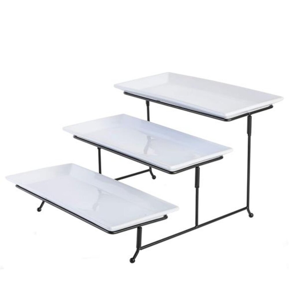 Gracious Dining Dinnerware, 3-Tier Rectangle Plat… - image 1